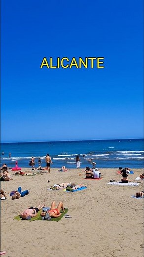 Alicante Beach in Spain