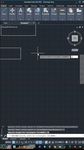 AutoCAD rectangle command