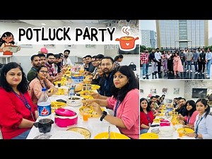 Potluck Party @ Office | Potluck With Friends | Party Lunch Recipes | Corporate Lunch #potluck