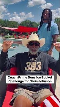 Coach Prime ICE BUCKET CHALLENGE FOR CHRIS JOHNSON