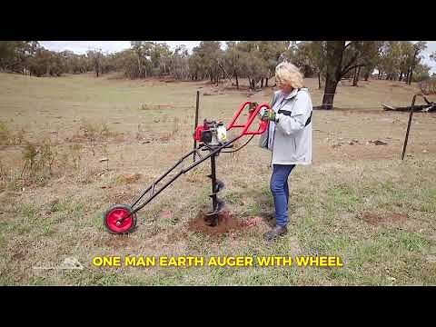 Bullmax One Man Auger with Wheel