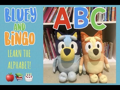 BLUEY & BINGO LEARN THE ALPHABET! #bluey #disneyjnr #abckids