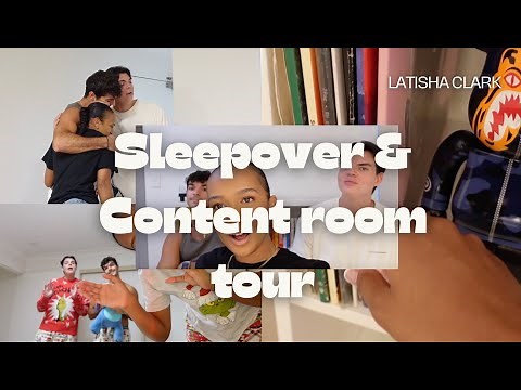 Sleepover & Content room tour vlog