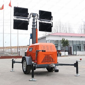 [Hot Item] 5m 7m 9m 4X400W 4X1000W Metal Halide LED Lighting Mobile Light Tower