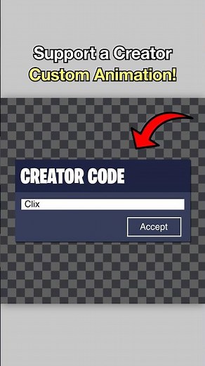 How to get Support a Creator Fortnite Animation 🔥