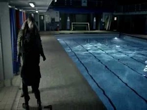 "Ripping my clothes off in a darkened swimming pool."