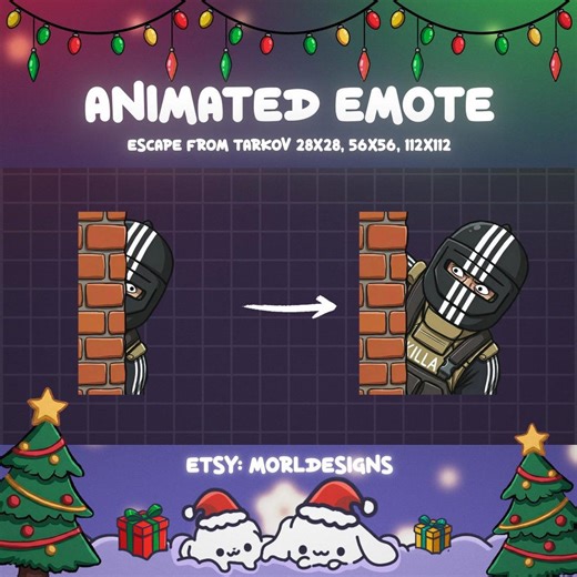 Animated Tarkov Emote: Sneaky. Twitch, Discord, Youtube, Kick (digital Download) - Etsy