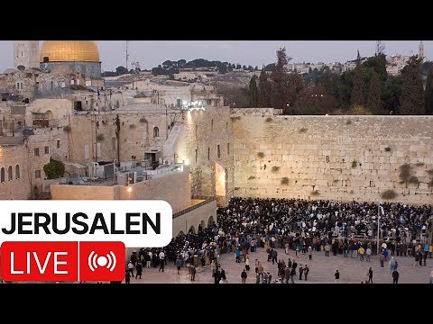 EN VIVO - Jerusalén 🔴 Live Cam - The Western Wall Muro de los lamentos