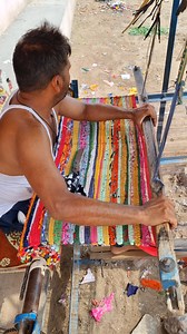 4.5M views · 8.4K reactions | Indian traditional process of making mat from old clothes | Desi journey | Facebook