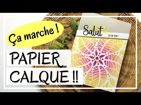 Papier CALQUE et AJOUT DE COULEUR ! Nouvelles techniques à TESTER ! DIY Carterie Scrapbooking