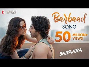 Barbaad (Lyrics Video) | Jubin Nautiyal | Saiyaara | Ahaan Panday, Aneet Padda | The Rish | YRF