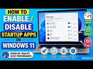 How to Enable / Disable Startup Apps on Windows 11 | Speed Up Your PC (2026)