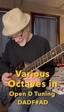 Various Octaves in Open D Tuning DADF#AD Review & New! Resonator Slide Guitar ❤️🎸❤️