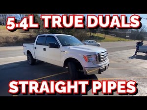 2010 Ford F-150 XLT 5.4L Triton TRUE DUAL EXHAUST w/ STRAIGHT PIPES!