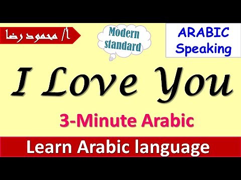 Learn Arabic | Arabic in 3 Minutes | How To Say I Love You in Arabic language