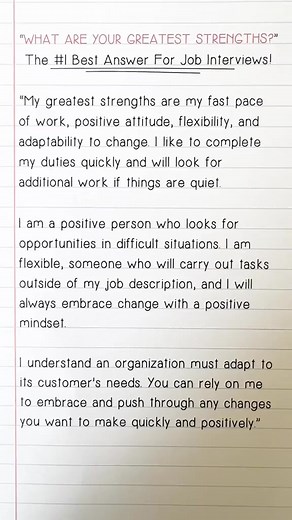 WHAT ARE YOUR GREATEST STRENGTHS Interview Question and Answer (The BEST Answer!) #interviewquestions #jobinterviewquestions #interviewtips #interviewprep #interviewskills #jobtips #jobinte #156 | Career Vidz