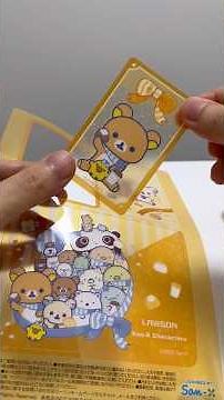 Rilakkuma and San-X Characters Clear Sheet Convenience Store Lawson Freebie #shorts