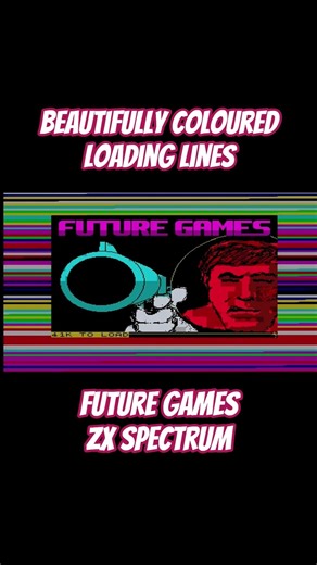 Beautiful Loading Lines On The ZX Spectrum. Future Games. Mastertronic.