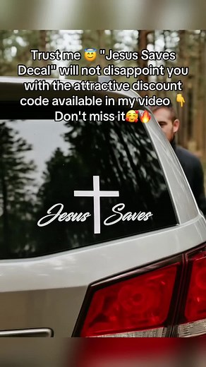 Good deal for you👍😎 #Jesus #Decal #Car #dealsforyoudays #spotlightfinds
