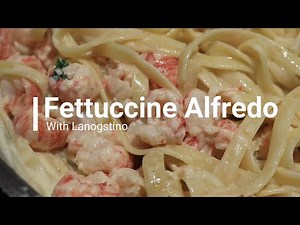 The Best FETTUCCINE Alfredo With Langostino | 15 Minutes to make!