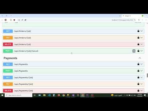 مشروع متجر الكتروني باستخدام ASP.NET Core Web API