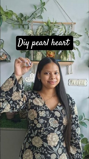 So Easy! I made pearl heart bag charm with thread and bead ❤️ | Diy make and sell | pearl keychain✨️