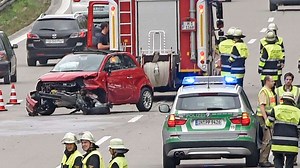 Schwerer Unfall auf der A96: Bilder