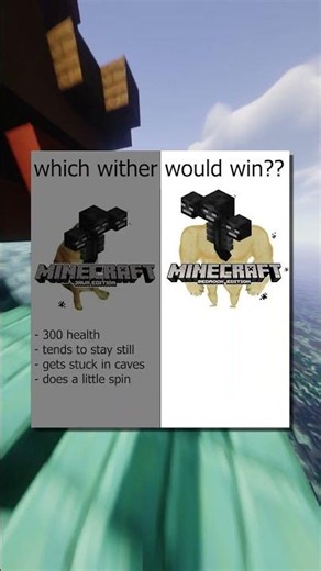 Why Is The Minecraft Bedrock Wither Like This 😭😭