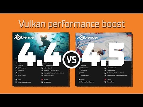 Vulkan performance boost in Blender 4.5