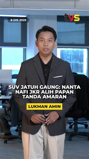 SUV jatuh gaung: Nanta nafi JKR alih papan tanda amaran 📱 Strim live di tvsarawak.my atau di aplikasi TVS Inspire, MYTV Mana-Mana, Unifi TV dan Astro GO sekarang! Muat turun di App Store dan Play Store sekarang! #TVS122 #TVSNews #TVSarawak #SukanSEA2025 #SEAGames2025 | TVS