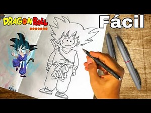 How to Draw Kid Goku 🎨 Easy step-by-step with pencil ✏️ Goku Dragon Ball drawing
