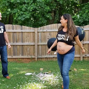 400K views · 4.9K reactions | Triplets gender reveal: Mom's reaction is priceless!  Kai Plus Triplets #Pregnant #GenderReveal #Pregnancy #Triplets | Pregnant Life | Facebook