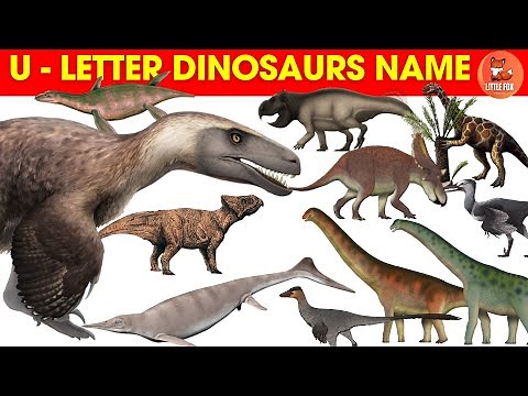 Dinosaurs for Kids| Learn 12 🦖Dinosaur Names Starting with 🦕U-Letter #kids🐾 #dinosaur #dinosaurs