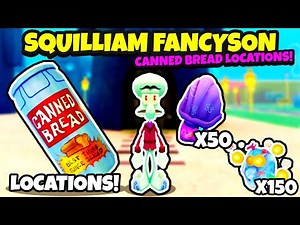 Squilliam Fancyson MORPH! (ALL LOCATIONS!) | Roblox SpongeBob Simulator