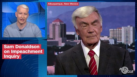 334K views · 3.8K reactions | Former ABC News anchor Sam Donaldson tells Anderson Cooper there's already a "smoking transcript" in the impeachment inquiry into President Trump. Watch "Full Circle" every weeknight at 5pm CNN.com/FullCircle | CNN | Facebook
