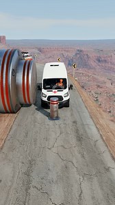 These Days, Cars Don't Use Responsive Bollards !!! BeamNG.drive #beamng #beamngdrive #gamingworld | Gaming World