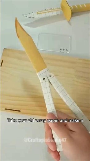 DIY Butterfly Knife #shorts #trending #videoviral #fyp #art #origami #diy