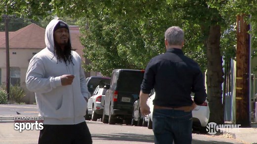 Newly retired Marshawn Lynch joins the crew on 60 Minutes Sports. | CBS Sports