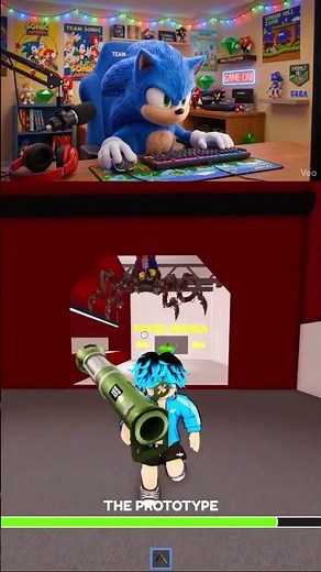 Sonic Actually BEAT The Prototype 😳🔥 #roblox #sonic #robloxedit #poppyplaytime #fnaf