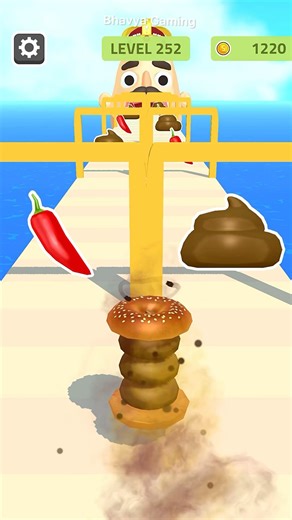 Yuck Poop Sandwich 🤢 Terrible Reaction! | Sandwich Runner Level 252 #shorts