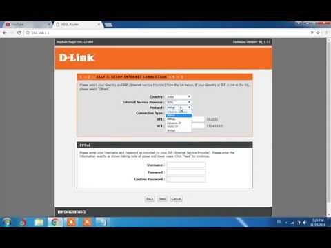 Configure D-Link 2730 U modem with any service provider