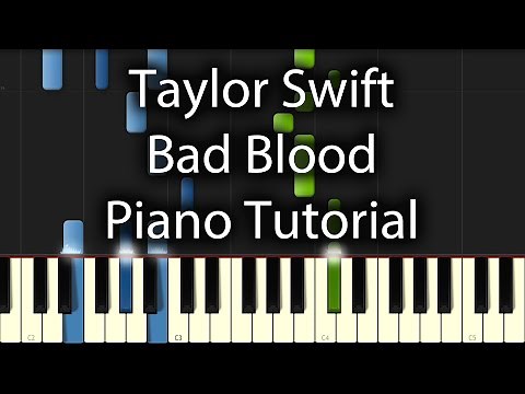 Taylor Swift - Bad Blood Tutorial (How To Play On Piano)