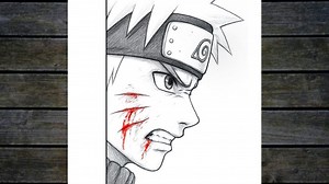 Naruto drawing from a side view: I present to you a detailed and realistic drawing of Naruto, highlighting his strong features and facial expressions in a simple and clear artistic style suitable for beginners and anime fans. This lesson will help you improve your skills. . . #NarutoDrawing #LearnToDraw #AnimeDrawing #PencilDrawing #Naruto | EZY Draw
