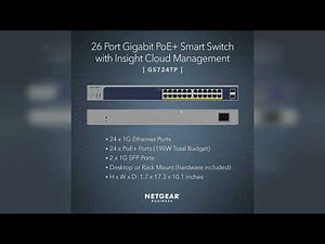 Review: NETGEAR 26-Port PoE Gigabit Ethernet Smart Switch (GS724TP) - Managed, 24 x 1G, 24 x P...