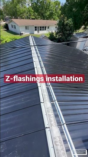 Z-flashings installation