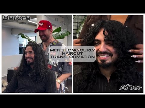 Men’s Long Curly Haircut Transformation | How to Cut & Style Natural Curls