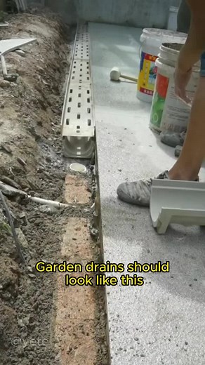 How to design courtyard drainage ditches#gap #draingrate #gutter