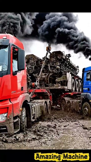 🔥 2 TRUCKS vs GIANT ENGINE! Ultimate Mud Fight ⚓