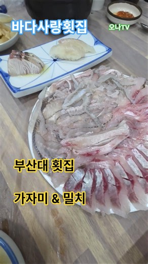제철 회 #도다리 # 바다사랑횟집 #부산대 #맛집