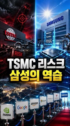 TSMC 집중 리스크와 삼성전자의 턴키 전략 #파운드리 #반도체패권 #공급망 #인공지능 #빅테크 #설비투자 #반도체
